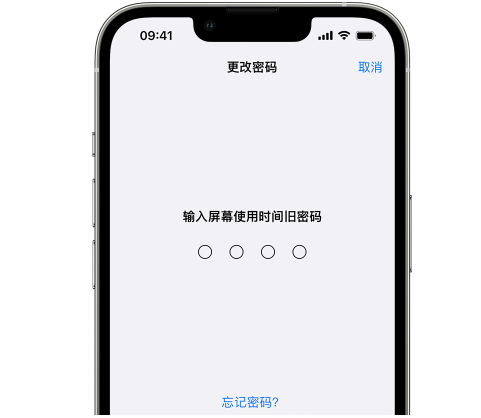 泗县iPhone屏幕维修分享iPhone屏幕使用时间密码忘记了怎么办 