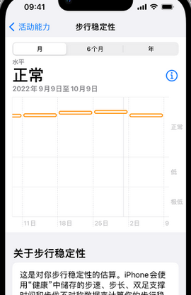 泗县iPhone手机维修如何在iPhone开启'步行稳定性通知'