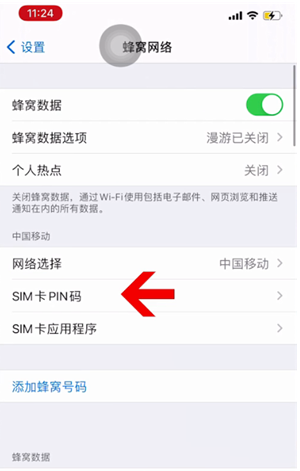 泗县苹果14维修网分享如何给iPhone14的SIM卡设置密码 