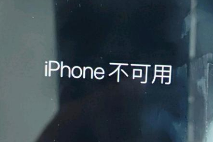 泗县苹果服务网点分享锁屏界面显示“iPhone 不可用”如何解决 